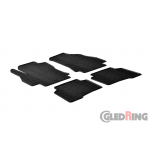 Original Gledring Passform Fußmatten Gummimatten 4 Tlg. - Fiat Fiorino 08->